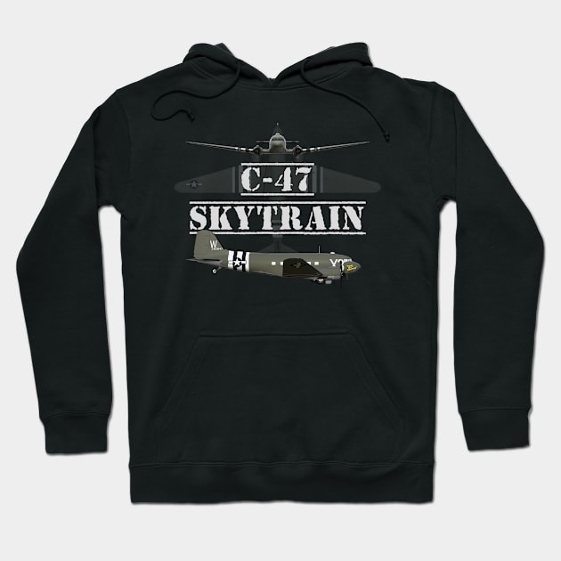 c-47 skytrain Hoodie by Dingo Digital